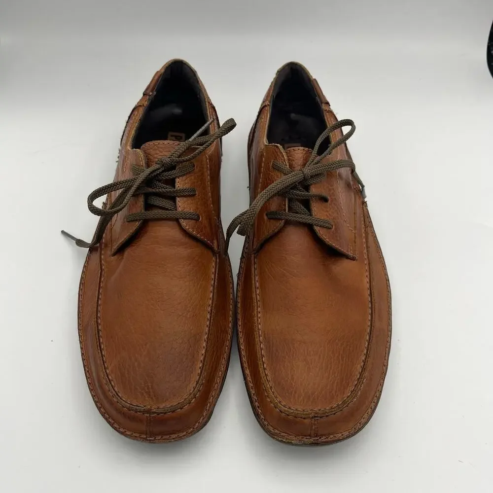 Pikolinos Men's Brown Leather Casual Lace-Up Shoes Size 41 U.S. 7.5